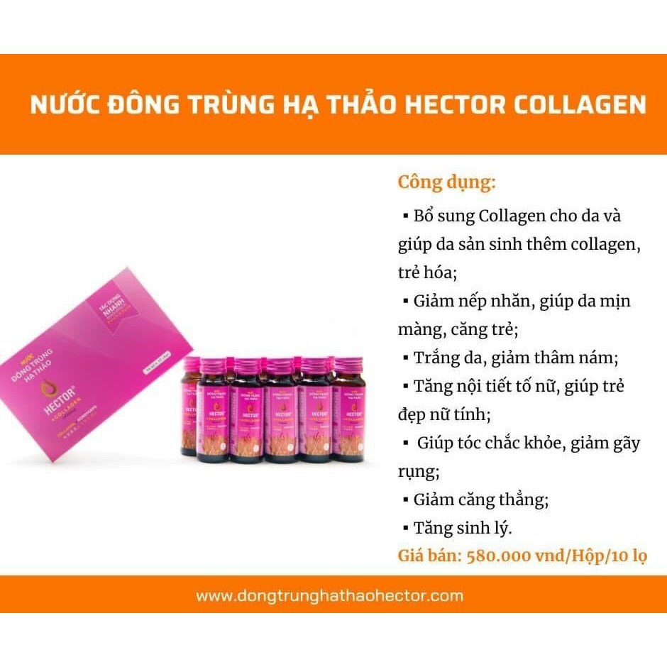 NƯỚC ĐÔNG TRÙNG HẠ THẢO HECTOR COLLAGEN