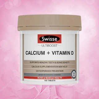 Hộp đựng Viên uống bổ sung Canxi Swisse Ultiboost Calcium và Vitamin D 150 viên