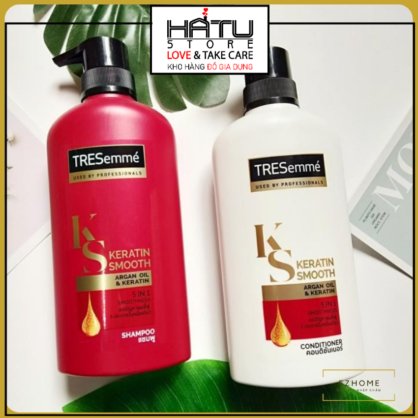Cặp gội xả tresemmé siêu mềm mượt nội địa Thái Lan 450ml