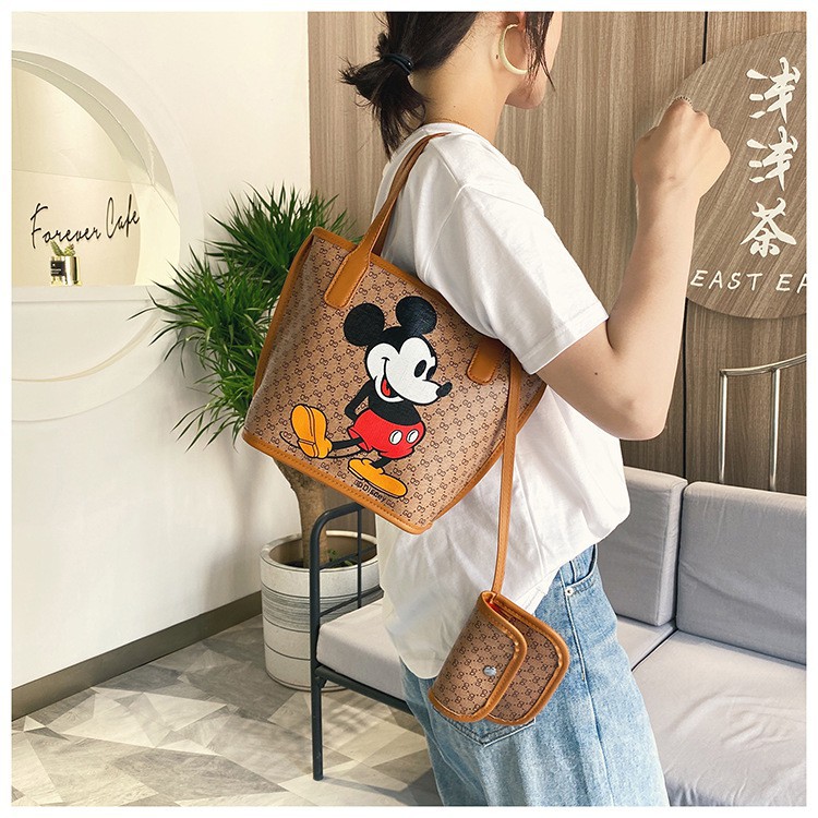 Túi xách nữ mickey, túi xách nữ da mềm cao cấp, kiểu dáng công sở QWER Store