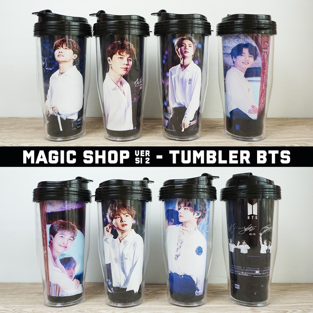 Tumbler BTS (Phiên Bản 5 Năm Magic Shop 2) / Chai Nước Uống KPOP bt21