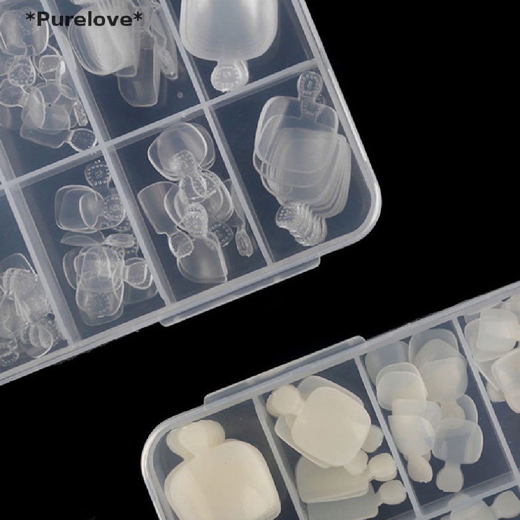 Hộp 100 Móng Chân Giả Bằng Acrylic Cao Cấp