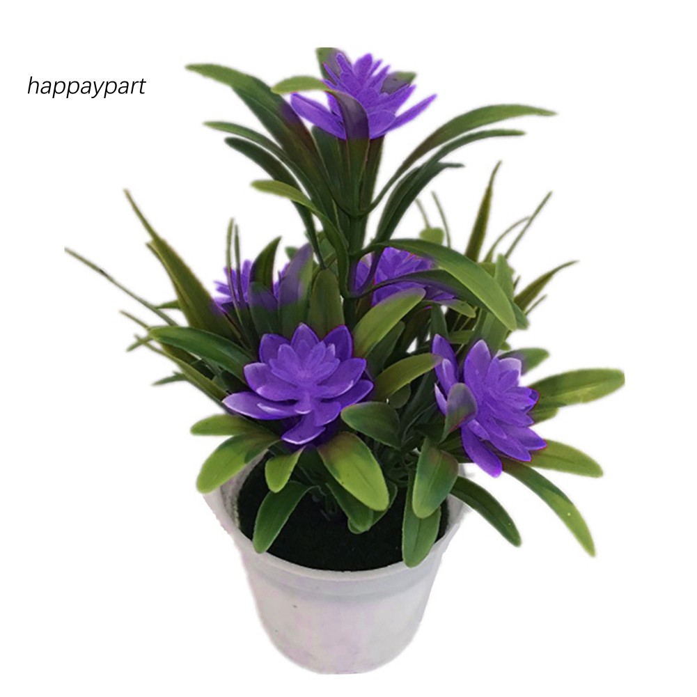 ❂RXJJ❂Artificial Fake Lotus Flower Potted Plant Bonsai Wedding Party Garden Home Decor