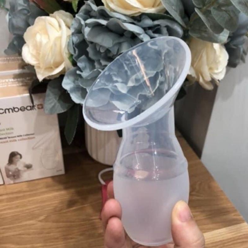 Cốc hứng sữa silicon cao cấp Cmbear phễu hút sữa rảnh tay