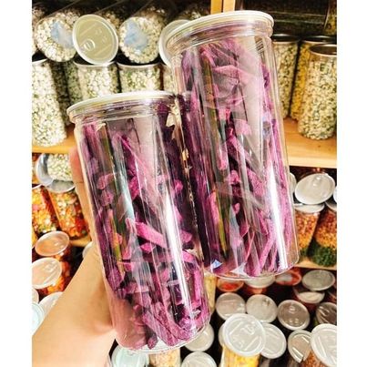 Khoai Lang Tím Cọng Sấy Giòn Xuất Khẩu - Loại Ngon 100G / 250G / 500G