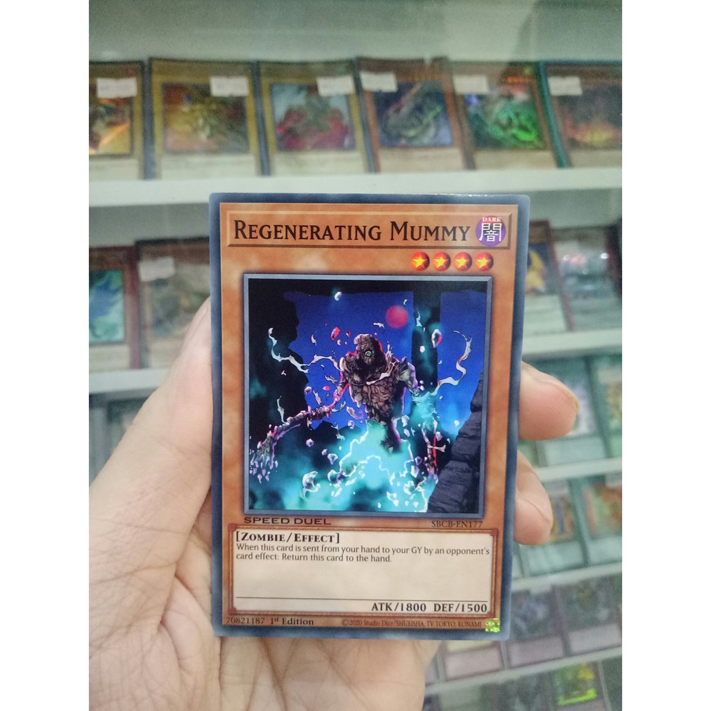 Thẻ Bài Lẻ YugiOh! Mã SBCB-EN177 - Regenerating Mummy - Common - 1st Edition