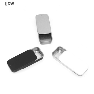 [JJCW] Hộp thiếc rỗng hình chữ nhật bằng kim loại Tinplate Đẩy kẹo Hộp đựng thuốc Hộp lưu trữ YYQ