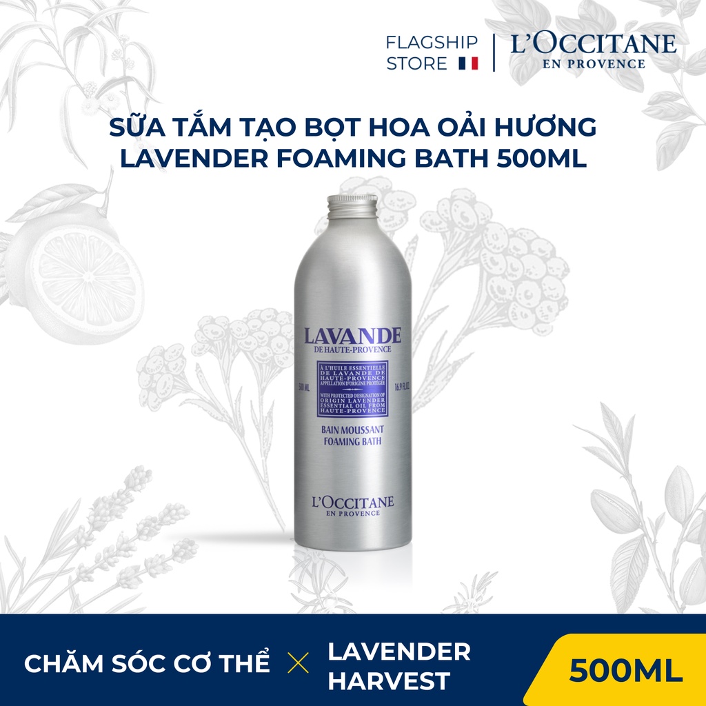 Sữa tắm tạo bọt hương oải hương L'Occitane Lavender Foaming Bath 500ml