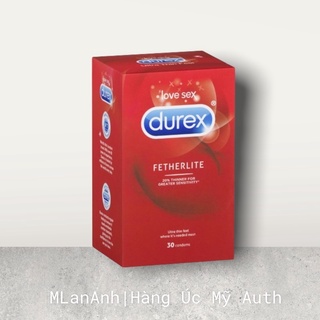 Bao cao su Durex - Hàng Úc - hộp 30c