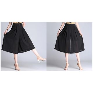 Quần Voan Ống Rộng Culottes