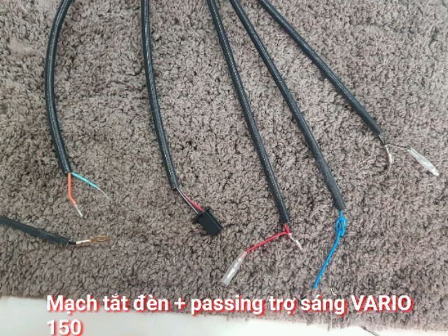 MẠCH PASSING + BẬT TẮT ĐÈN CHÍNH VÀ TRỢ SÁNG cho VARIO 150 ( dùng nút đề zin của xe)