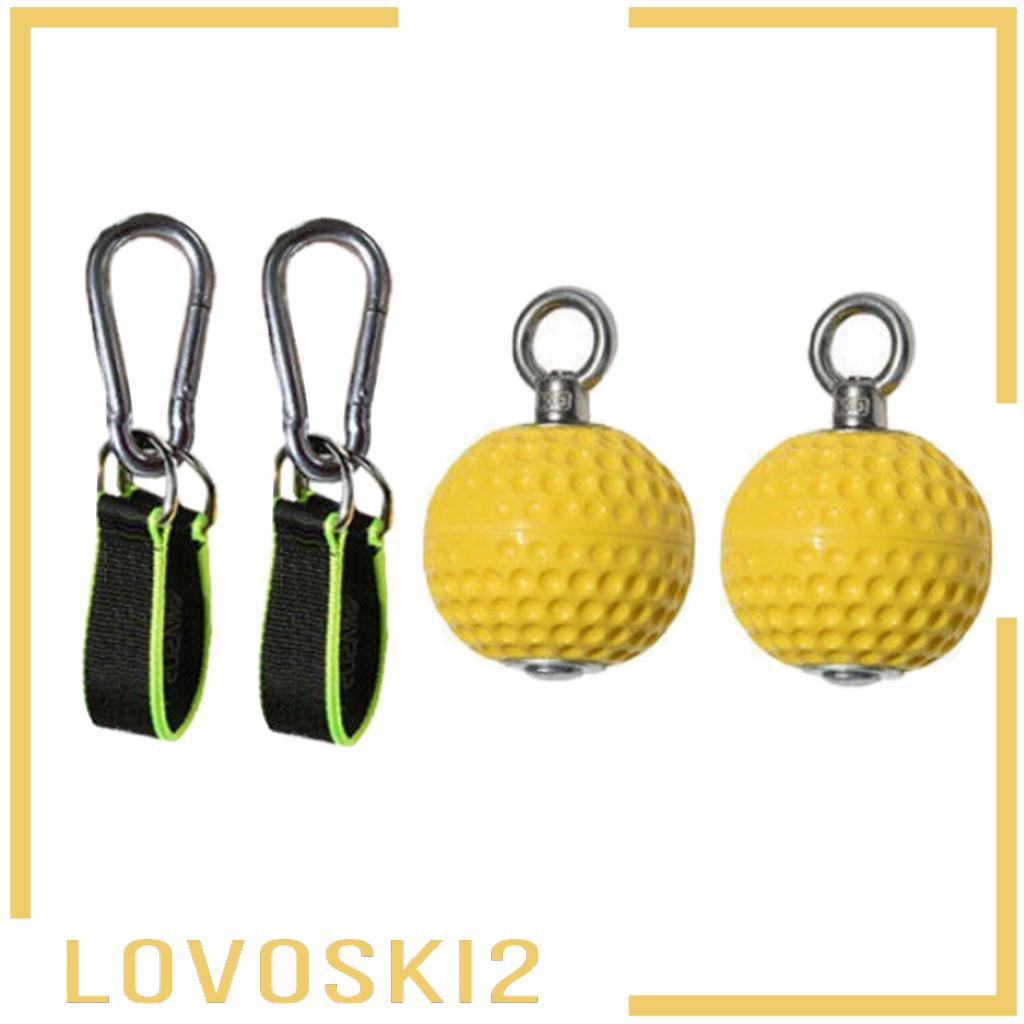 [LOVOSKI2] Non-Slip Pull-up Grip Ball Arm Back Muscles Climbing Rock Hold Trainer Strap