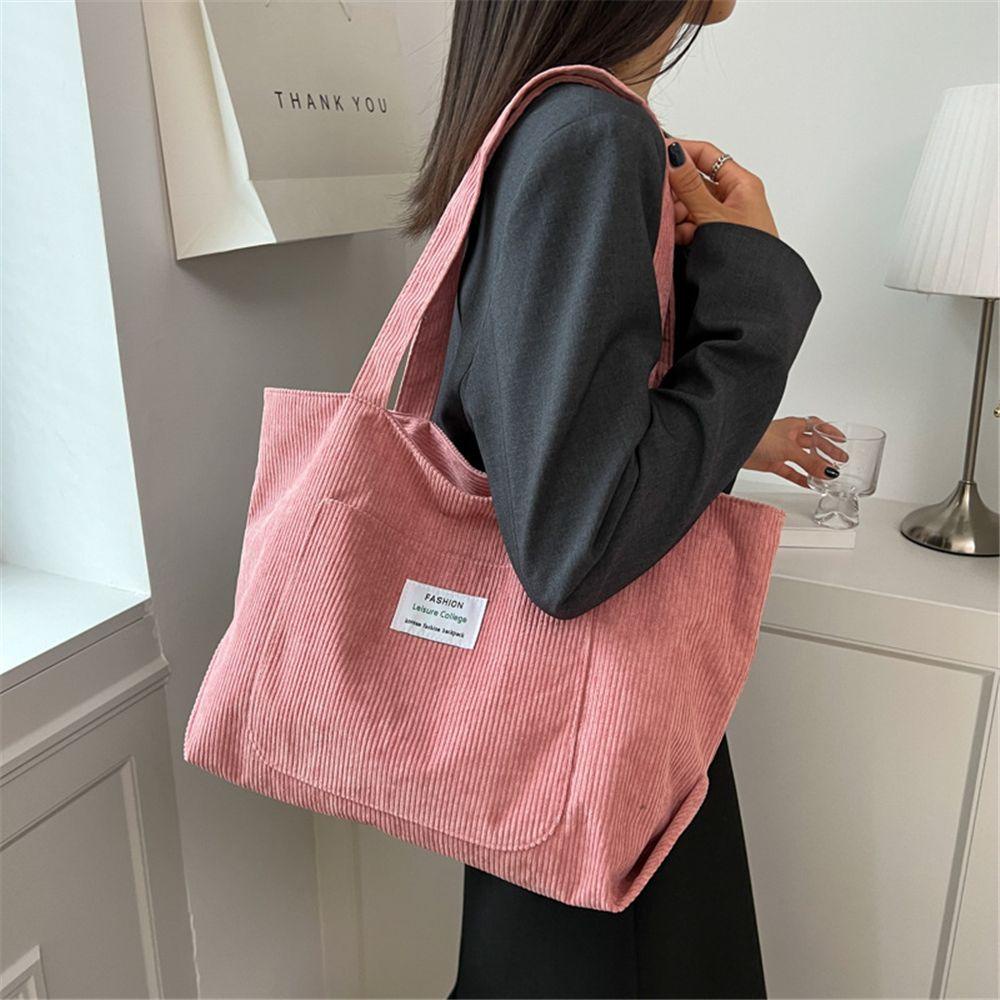 Túi Tote Đeo Vai Vải Nhung Thời Trang Cho Bạn Gái