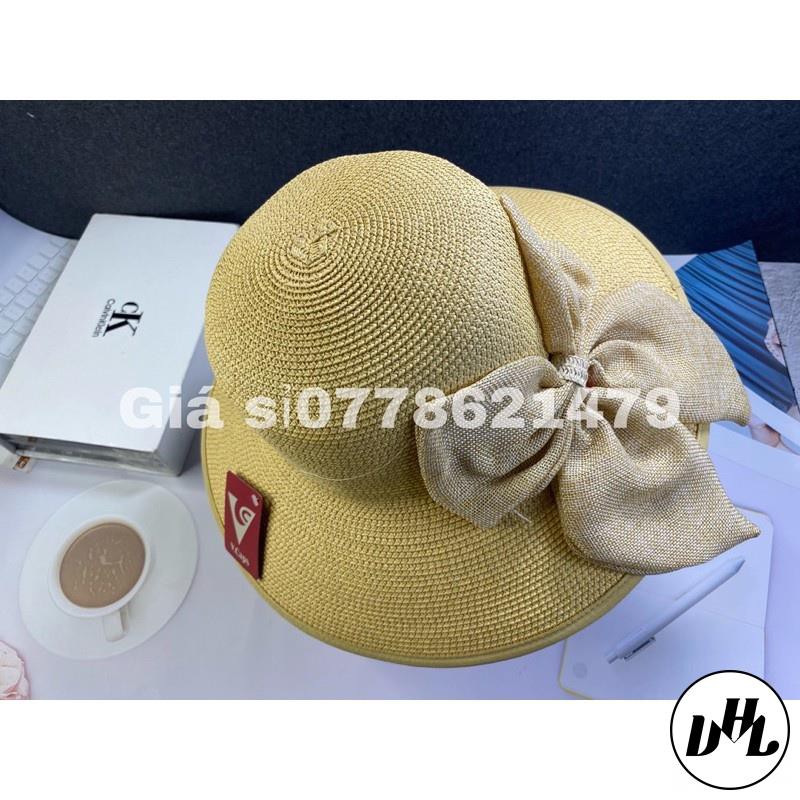 Mũ cối nơ bố cá tính du lịch đi biển thời trang