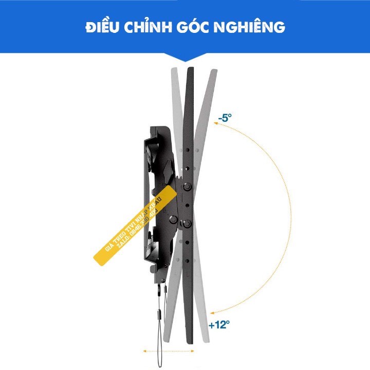 Giá Treo Tivi Gật Gù NB DF70T 42 - 85 Inch - Khung Treo Tivi Điều Chỉnh Góc Nghiêng Hàng Nhập Khẩu