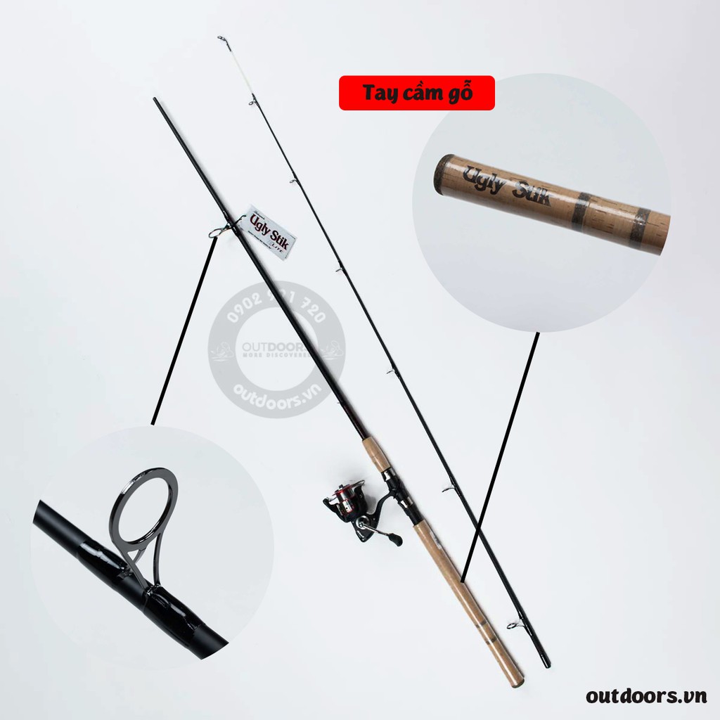 Combo cần đứng câu cá Ugly Stik Elite 2m1 + máy SKP 3500 USESP702M/35CBO