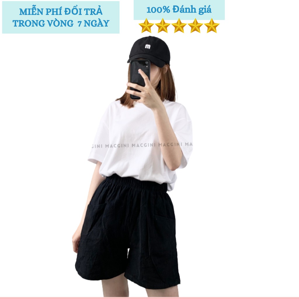 Quần short lanh đũi ống rộng siêu thoáng mát 2 túi trước thấm hút mồ hôi mềm mại, phù hợp đi chơi đi biển | BigBuy360 - bigbuy360.vn