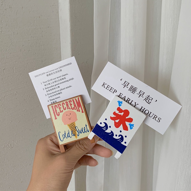 Thẻ kẹp gỗ giữ ảnh kiểu dáng sáng tạo độc đáo