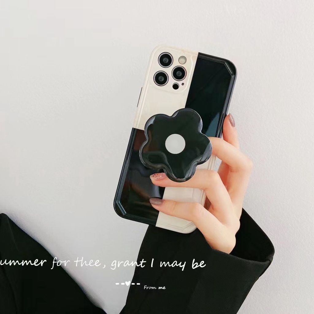 Ốp Điện Thoại tpu Mềm Chống Rơi Có Giá Đỡ Hình Hoa Cho Iphone 14promax 13promax 12 pro max 11 pro max xs max xr x 7 8 plus