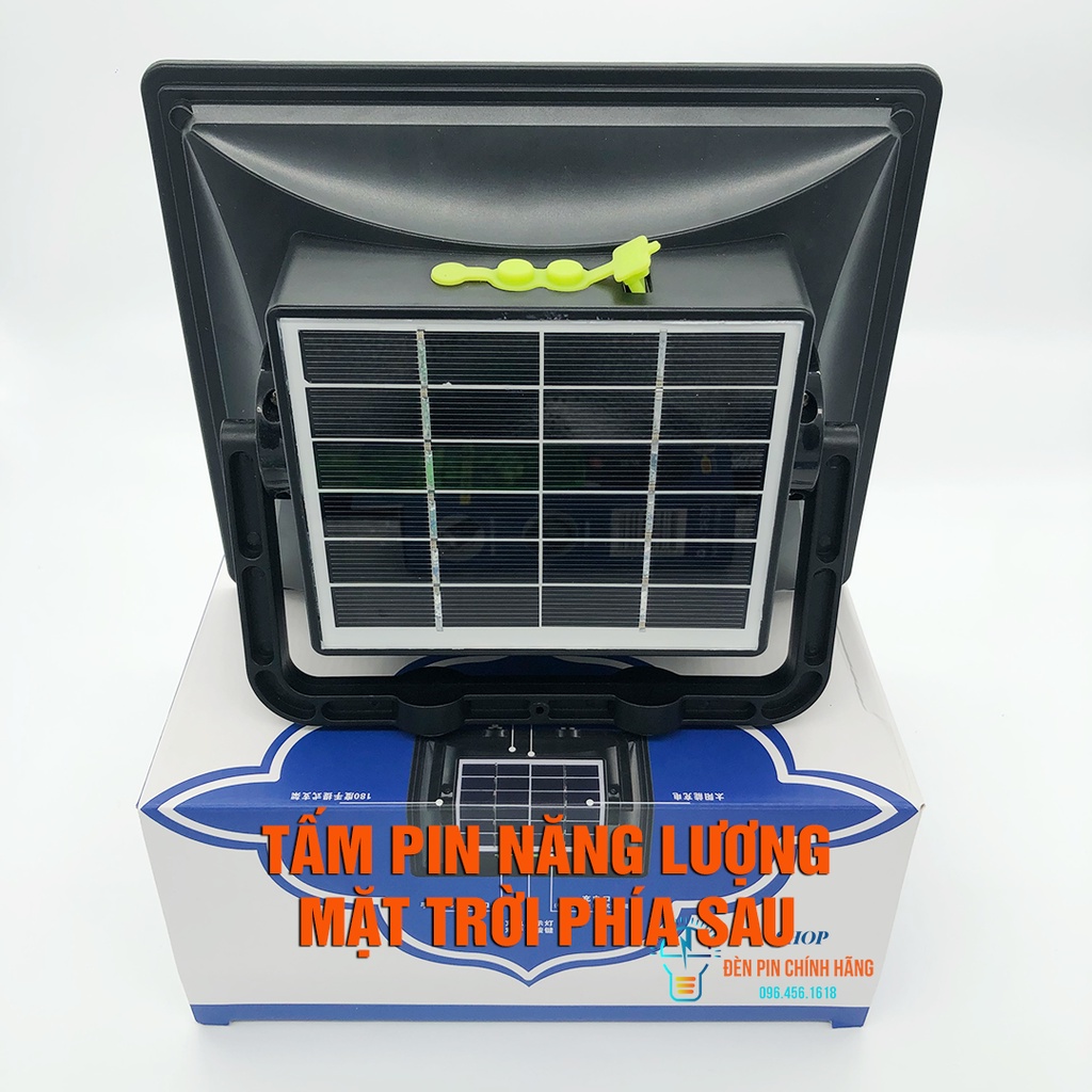 Đèn tích điện năng lượng mặt trời YUXING 878A siêu sáng 300w 3 chế độ sáng có cổng usb sạc điện thoại tặng kèm sạc