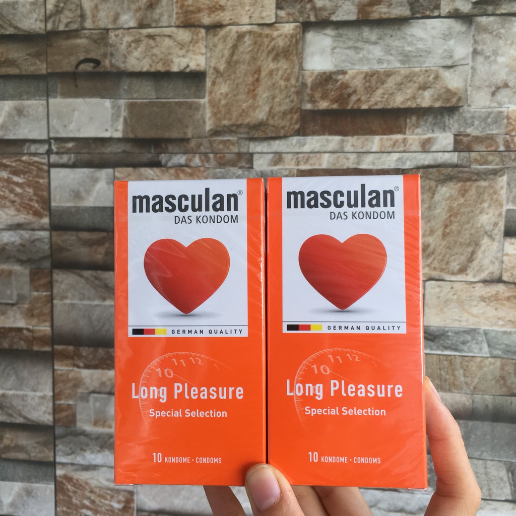 Combo 2 Hộp Bao Cao Su Cao Cấp Masculan Long pleasure 5 trong 1 - Gân Gai Kéo Dài Thời Gian Quan Hệ