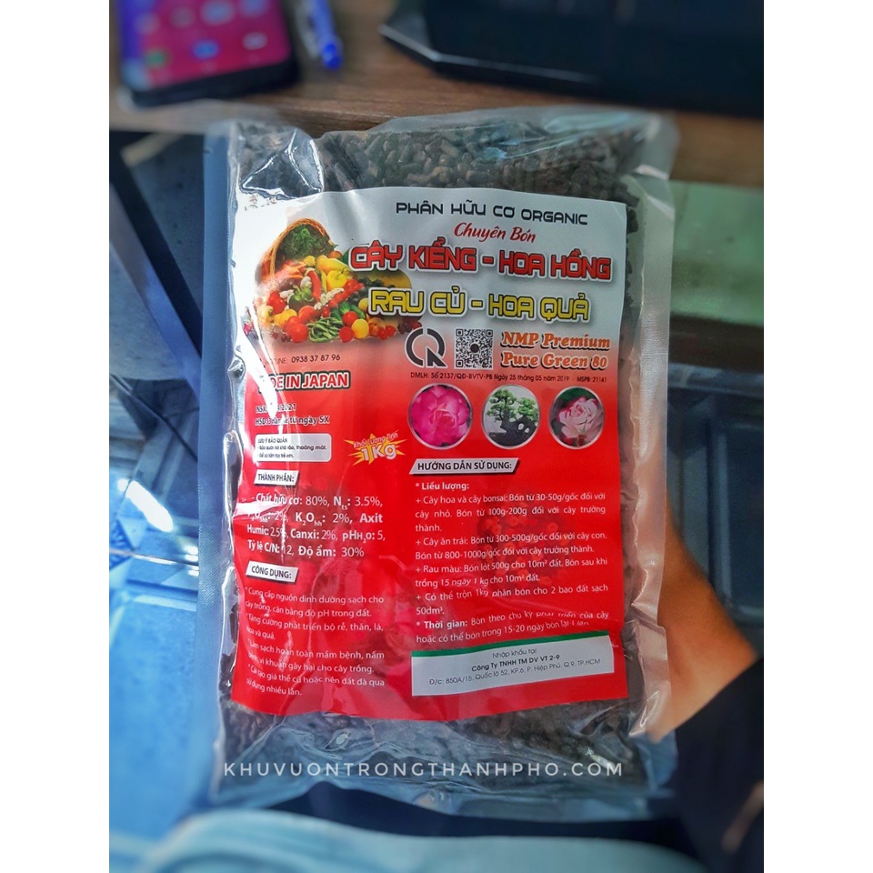 Phân bón dành cho hoa hồng bịch 1kg