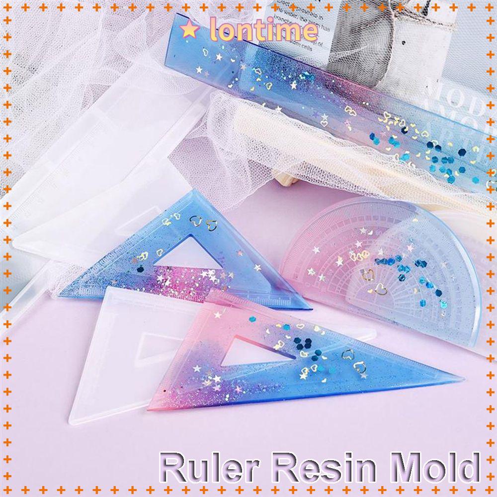Khuôn đổ nhựa resin keo UV epoxy làm thước đo độ/thước êke/thước thẳng