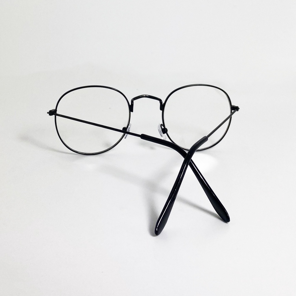 Gọng kính cận JJNBT kiểu dáng nobita phong cách Hàn Quốc- Kính giả cận tròng 0 độ chống bụi,chống tia UV dành cho nam nữ