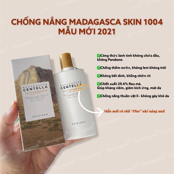 KEM CHỐNG NẮNG RAU MÁ MADAGASCAR 50ML