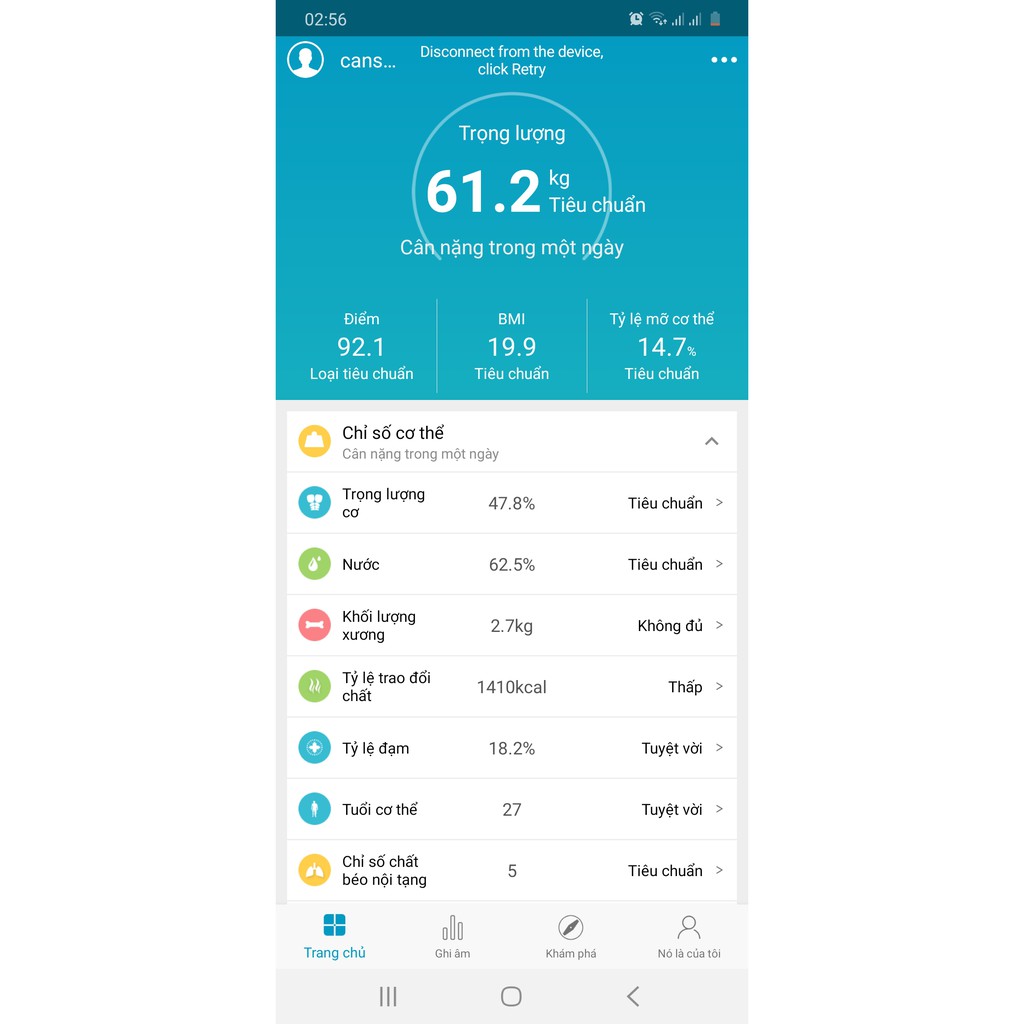 Cân Điện Tử Sức Khỏe Thông Minh Cao Cấp Digital Body Fat Scale 2021 Phân Tích Lượng Mỡ...Sử Dụng App Tiếng Việt