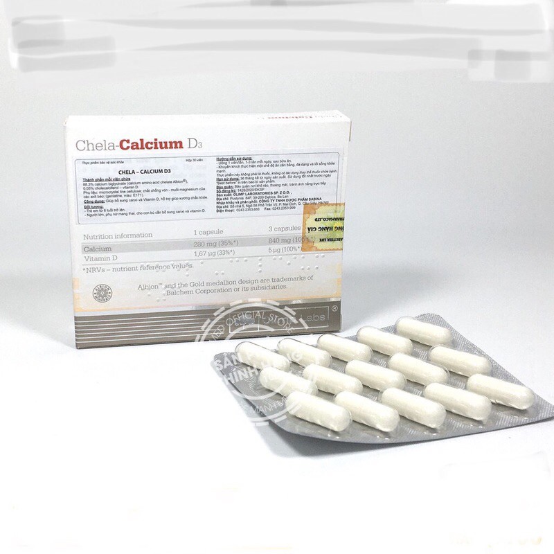 [CHÍNH HÃNG]Canxi hữu cơ Chela - Calcium D3 cho mẹ bầu và sau sinh