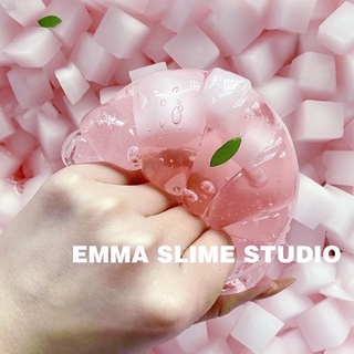 Slime đào cute 400ml [ tặng kèm 2 charm]