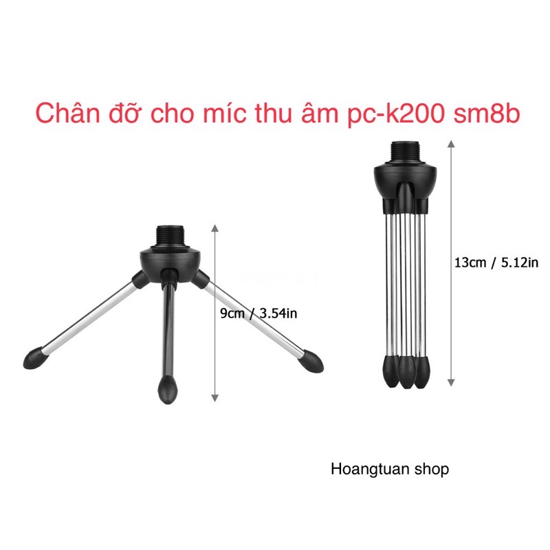 Chân đỡ mic Pc-k200 sm8b chắc chắn chống trơn trượt.
