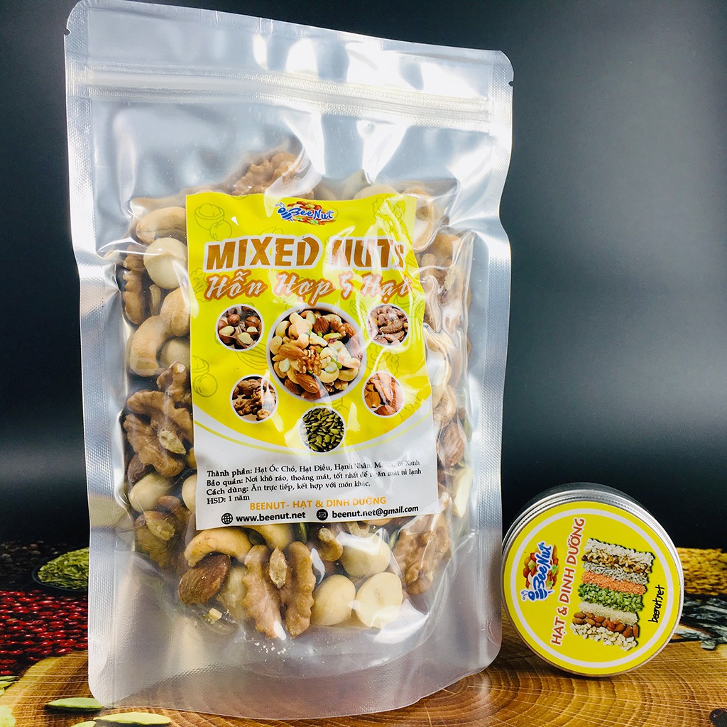 [Mã GROSALE2703 giảm 8% đơn 250K] (500g) Mixed Nut 3 Loại Hạt Dinh Dưỡng - Hỗn Hợp Hạt (Macca, Hạnh Nhân, Hạt Điều)