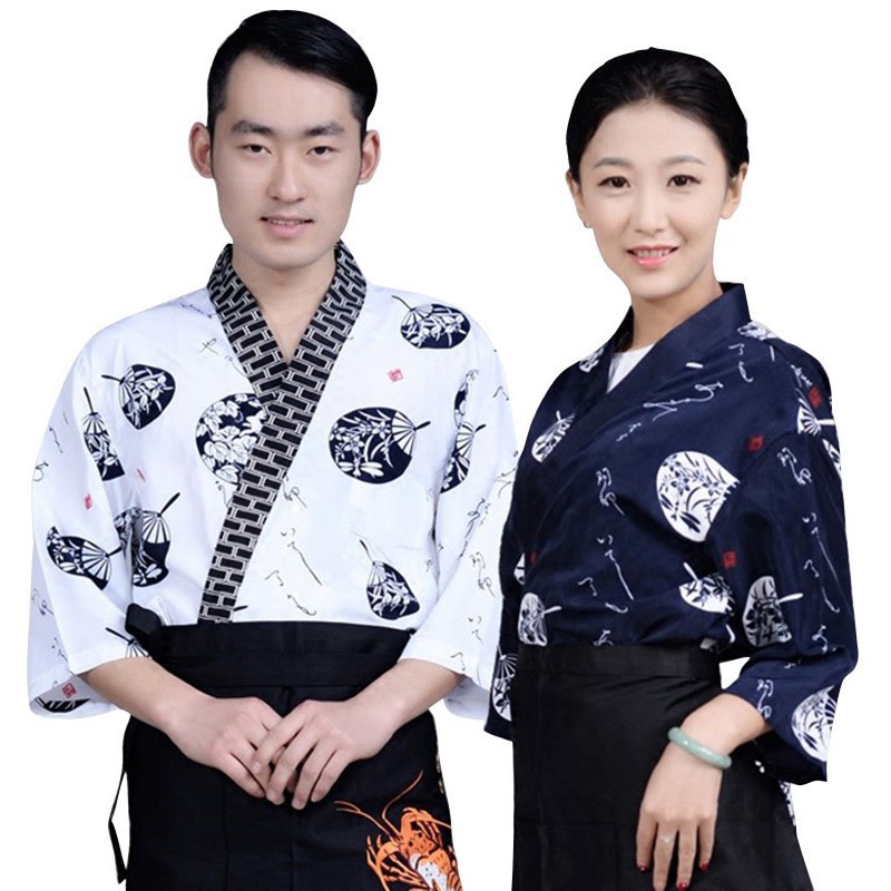 HÀNG NHẬP KHẨU -  Áo đầu bếp phong cách Nhật Bản thời trang - Hàng Nhập Khẩu
