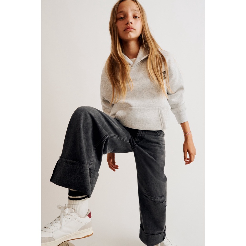 Quần jean Za.Ra xắn lai cá tính cho bé gái size 10Y & 13-14Y