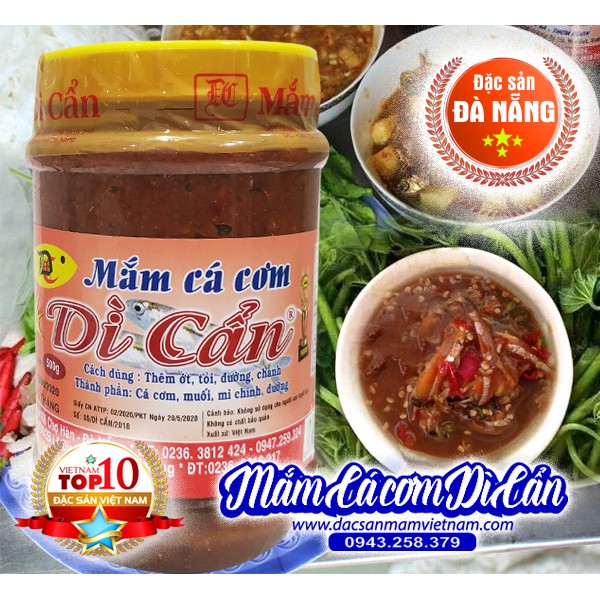 Mắm cá cơm Dì Cẩn Đà Nẵng