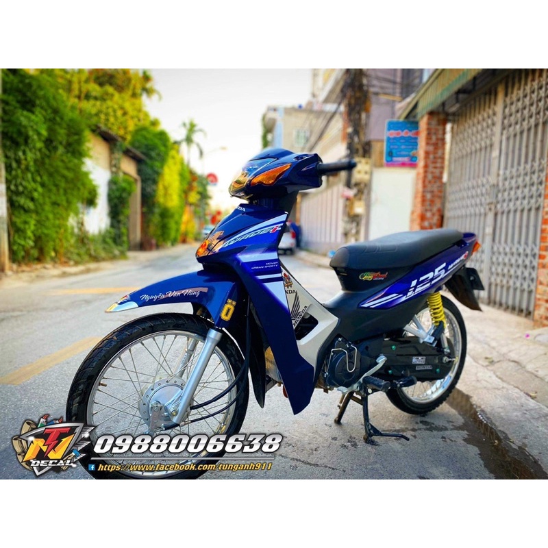 Tem 125i- Tem rời xe wave tím than