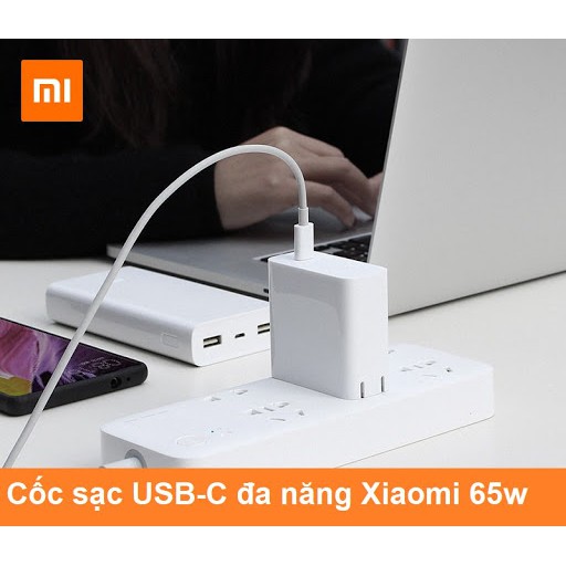 Sạc nhanh 65w XIAOMI USB-C Power Adapter (65W) có thể sạc cho laptop