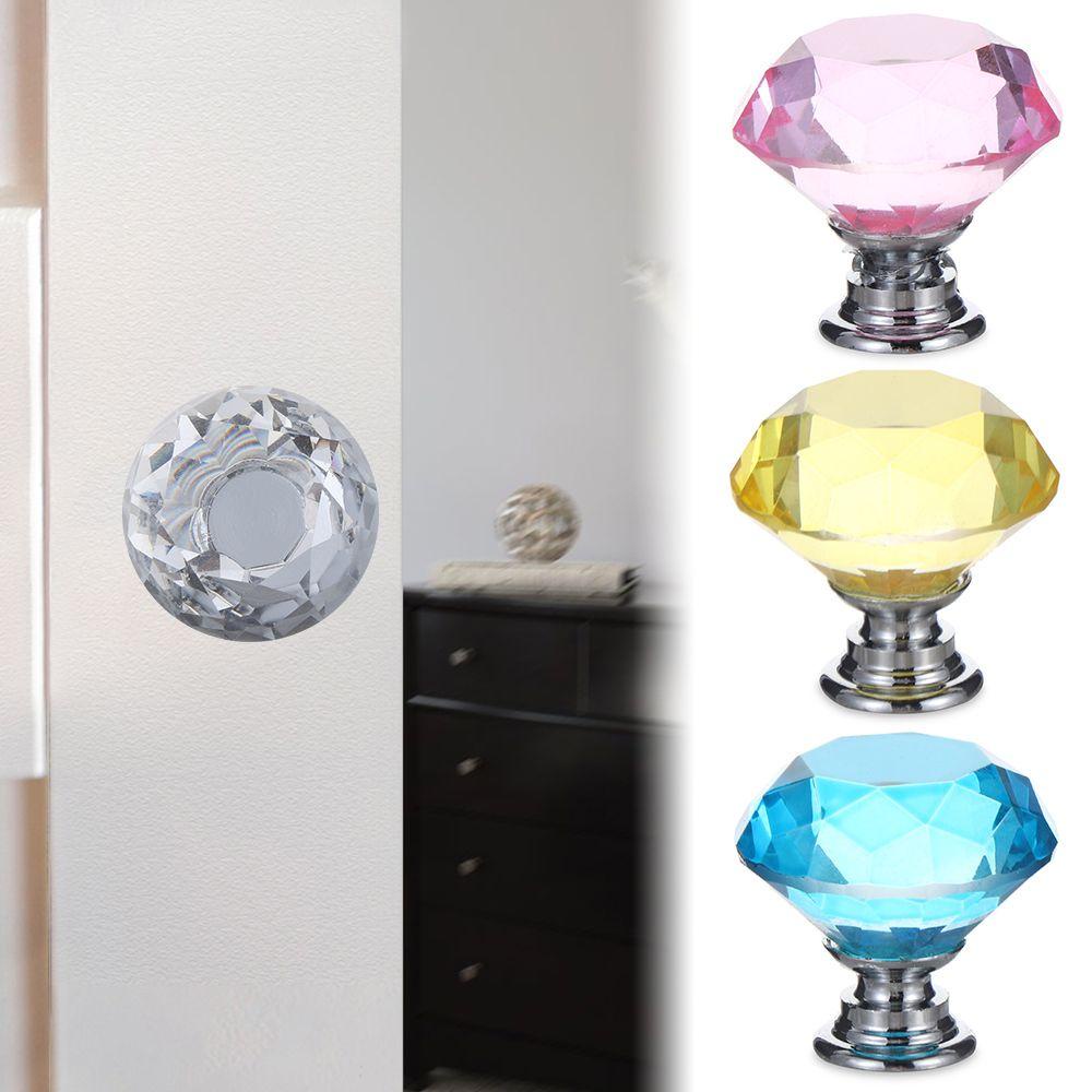 PINEVN Tay Nắm Ngăn Kéo Tủ Hình Kim Cương Nhiều Màu