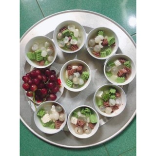 SET CHÈ KHÚC BẠCH NẤU 10 CHÉN