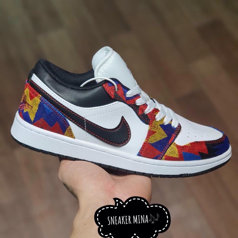 Jordan thổ cẩm 11 . Giày thể thao nam nữ sneaker jd1 low hàng full box tặng kèm dây
