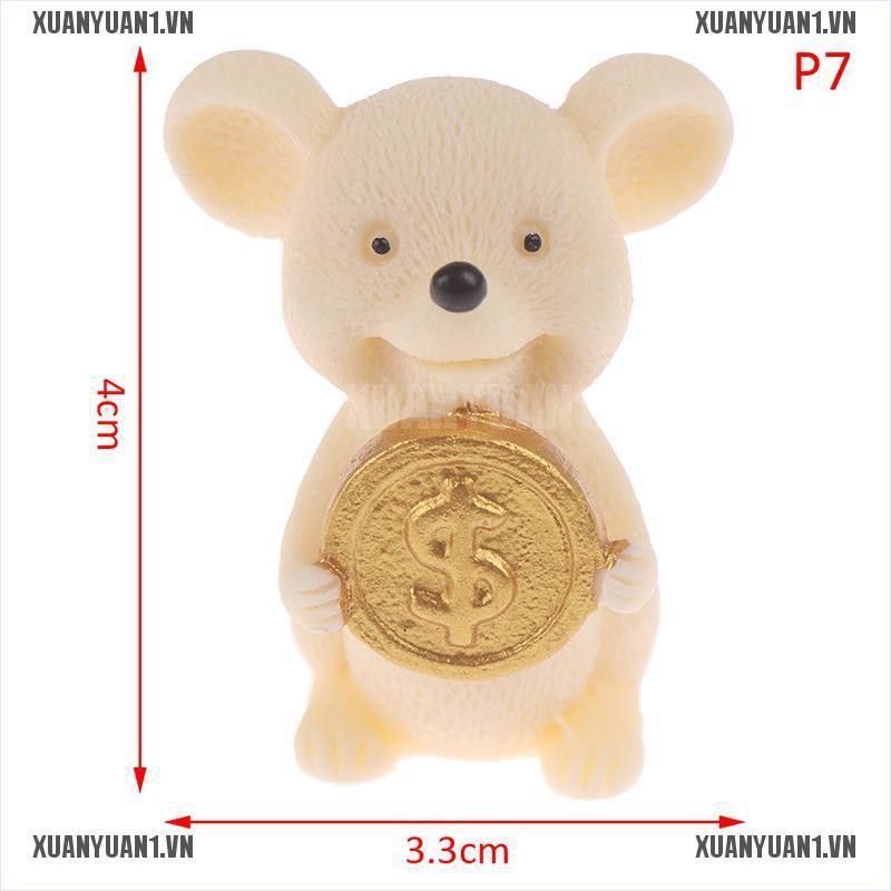 [XUANYUAN1] Đồ trang trí Búp Bê Chuột Tuyết Giáng Sinh Mini Trang Trí Năm Mới 1