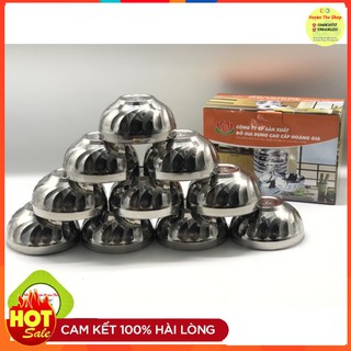 Bộ 10 bát cơm xoắn inox 2 lớp cách nhiệt