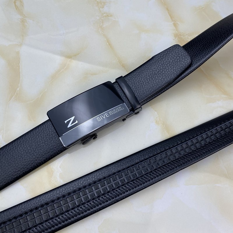 Thắt lưng da nam cao cấp mặt MEKA, dây nịt nam da thật rộng 35mm khóa tự động mạ ti tan dùng cho giới trẻ và doanh nhân