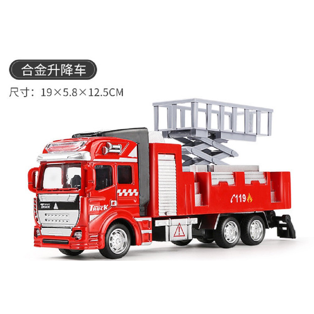 Xe đổ rác, Xe tải, Xe bồn, xe cứu hỏa, xe sửa điện, xe xúc,xe cảnh sát hợp kim sắt siêu bền,đẩy trớn chạy nhanh