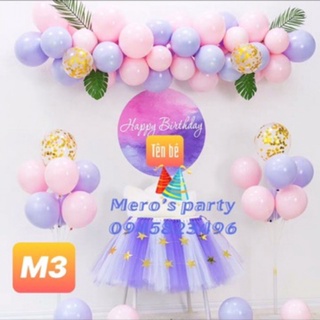 (Kèm 2 trụ) Set trang trí backdrop