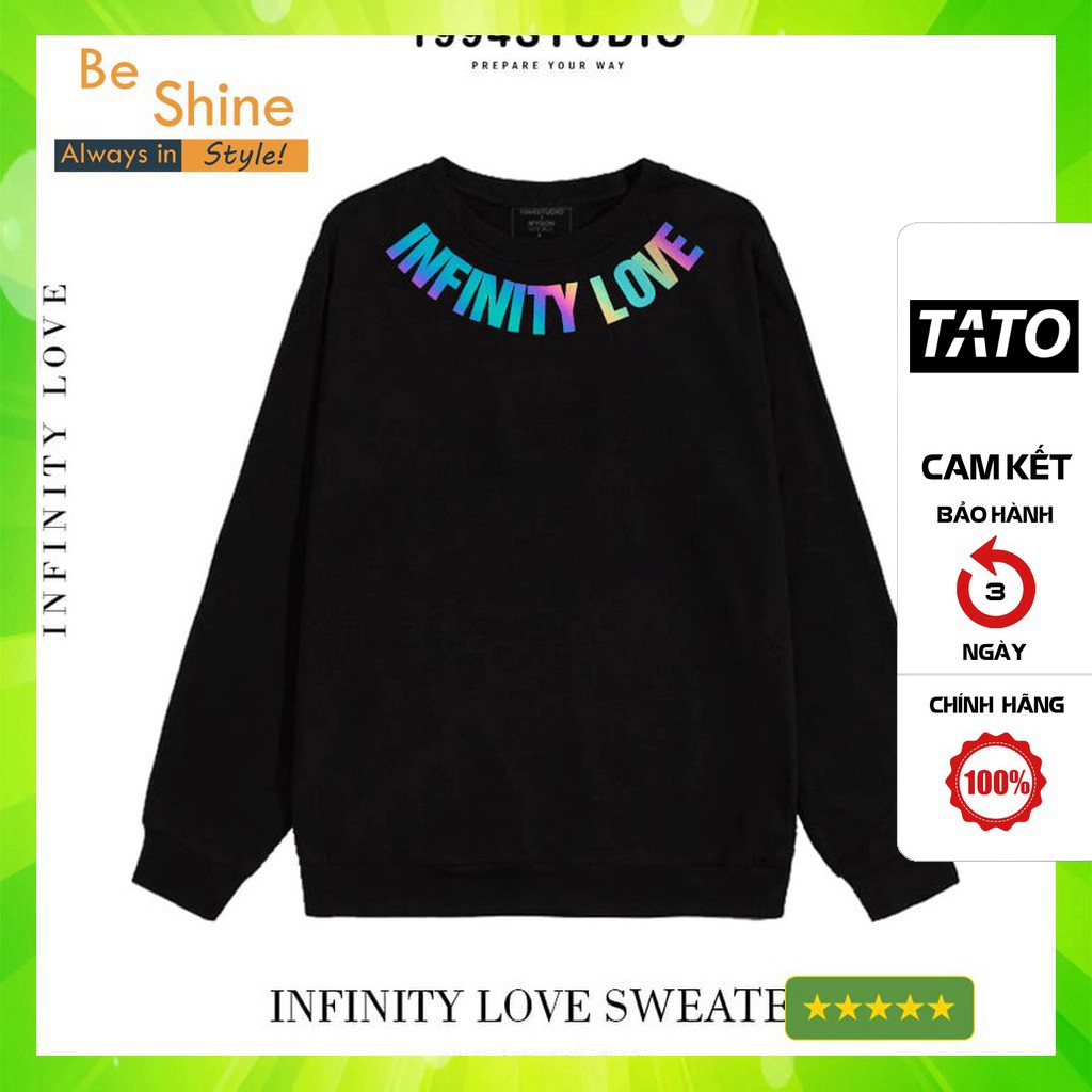 Áo Sweater Unisex Phản Quang Form Rộng Thời Trang Nam Nữ Áo Sweater Nỉ Áo Đôi Phù Hợp Đi Chơi Đi Du Lịch [KIS OFFICIAL]