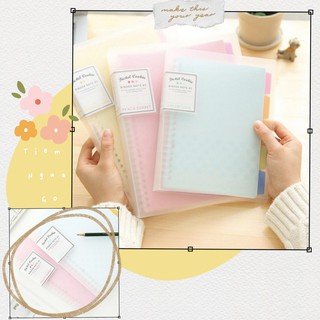 TẬP SỔ BINDER KÈM GIẤY VÀ TAB PHÂN TRANG - Tiệm Ngựa Gỗ