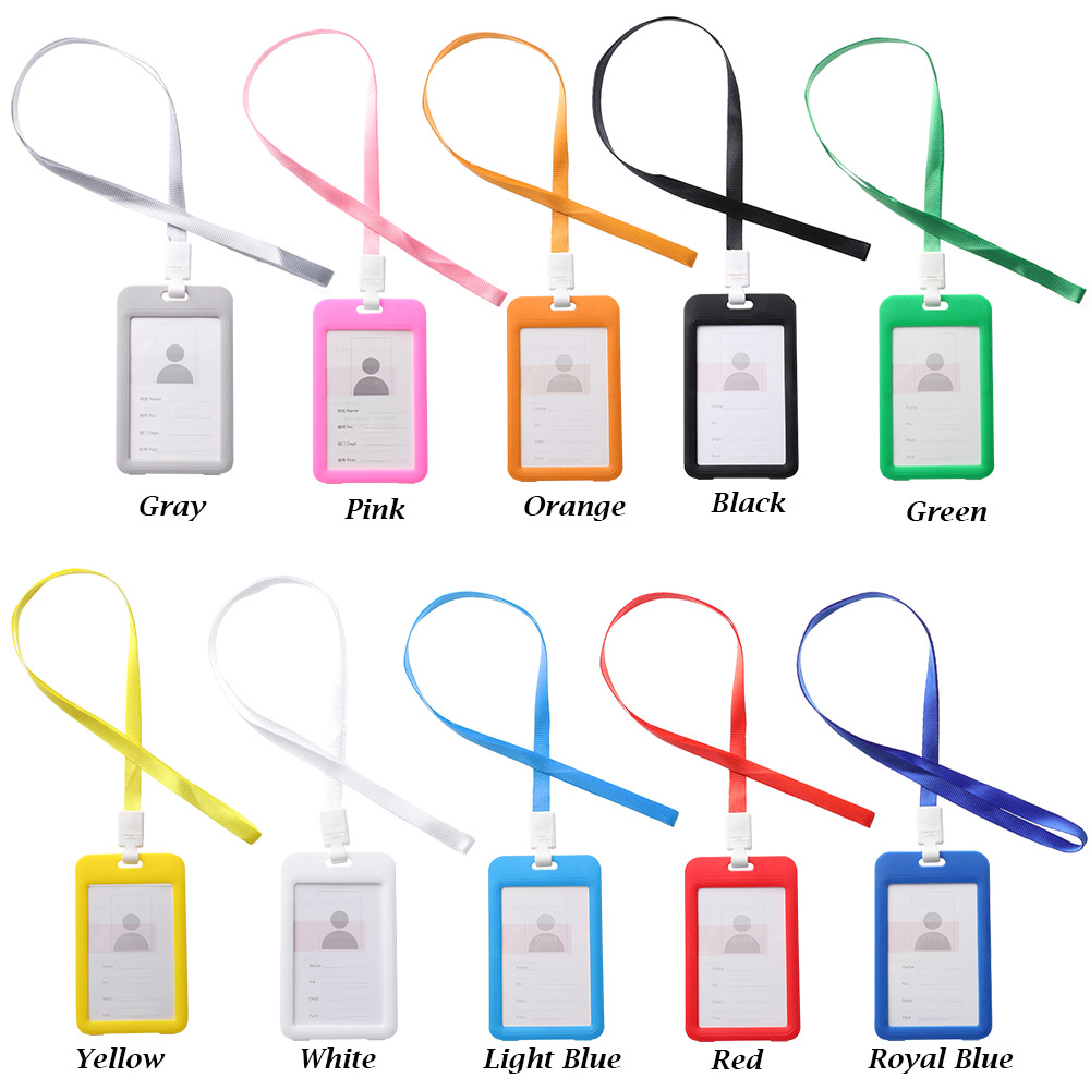 Ví đựng thẻ nhiều màu sắc có dây đeo thời trang dành cho nam và nữ